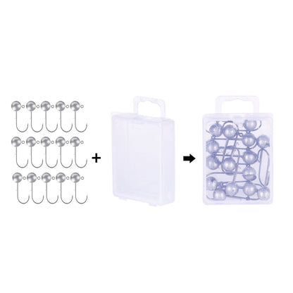 Lead Head Hook Fishing Gear Lua Anti-drop Hooks, HENGJIA JI035 50pcs 1g, HENGJIA JI035 40pcs 1.5g, HENGJIA JI035 30pcs 2g, HENGJIA JI035 20pcs 3.5g, HENGJIA JI035 15pcs 5g, HENGJIA JI035 10pcs 7g, HENGJIA JI035 8pcs 10g, HENGJIA JI035 6pcs 14g         ...