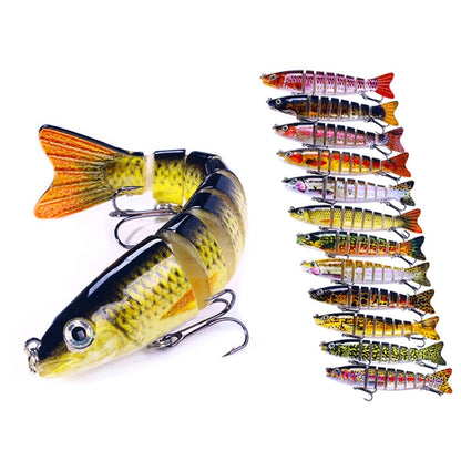 HENGJIA JM064 Multi-section Fish Minnow Bionic Fake Lures Sea Fishing Sinking Lures, JM064 (3), JM064 (4), JM064 (5), JM064 (6), JM064 (7), JM064 (8), JM064 (9), JM064 (10), JM064 (11), JM064 (1), JM064 (12), JM064 (2)