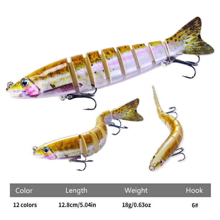 HENGJIA JM064 Multi-section Fish Minnow Bionic Fake Lures Sea Fishing Sinking Lures, JM064 (3), JM064 (4), JM064 (5), JM064 (6), JM064 (7), JM064 (8), JM064 (9), JM064 (10), JM064 (11), JM064 (1), JM064 (12), JM064 (2)