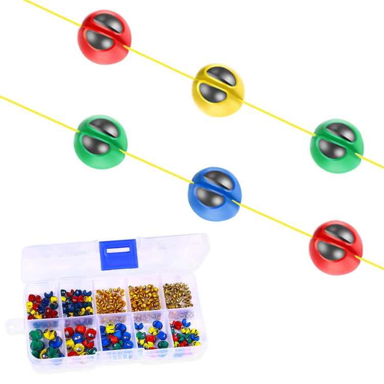 HENGJIA JI081-1 212 pcs/boîte Kit d'accessoires de pêche lestés avec plomb de touche, plomb de touche