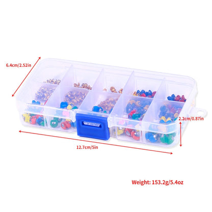 HENGJIA JI081-1 212 pcs/boîte Kit d'accessoires de pêche lestés avec plomb de touche, plomb de touche