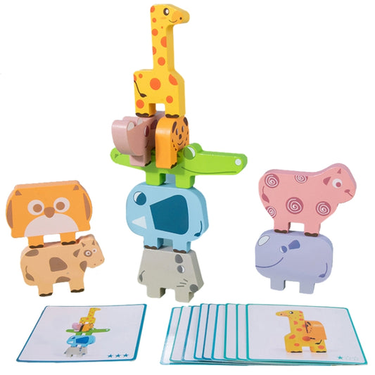 Jouets d'empilement d'équilibre d'animaux, blocs de construction pour l'éducation précoce des enfants, jouet d'empilement, équilibre animal