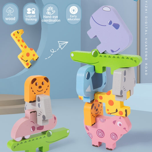 Jouets d'empilement d'équilibre d'animaux, blocs de construction pour l'éducation précoce des enfants, jouet d'empilement, équilibre animal