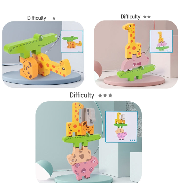 Animal Balance Stacking Blocks Toys Children Early Education Building Block Stacking Toy, Animal Balance