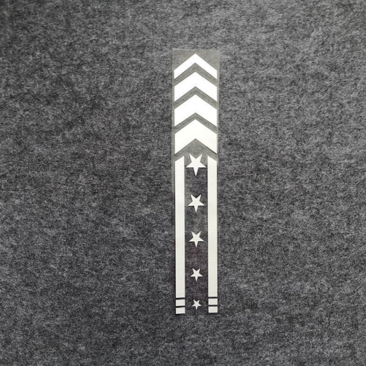 10pcs Motorcycle Car Fender Reflective Sticker Modified Decorative Waterproof Sticker, Arrow Star(Black), Arrow Star(White), Arrow Star(Blue), Arrow Star(Yellow), Arrow Star (Red), Arrow Star (Colorful Laser)