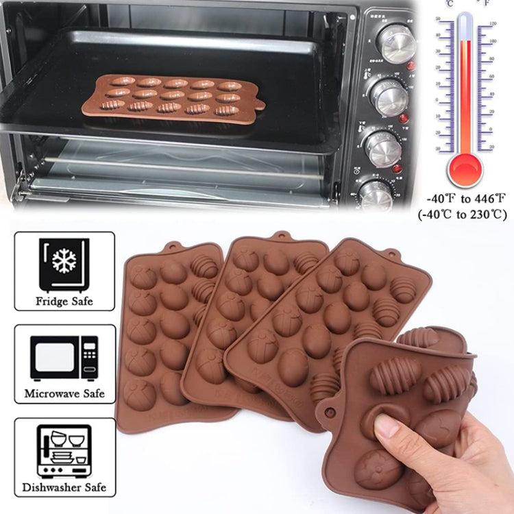 Moule en silicone de 15 mini-œufs de Pâques colorés pour chocolat