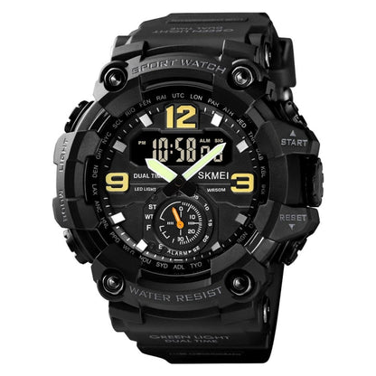 SKMEI 1637 Montre Homme de Sport à Affichage Numérique, Antichoc, en Plastique, Grand Cadran, Noir, Vert Armée, Camouflage Bleu, Camouflage Vert Armée, Gris Noir