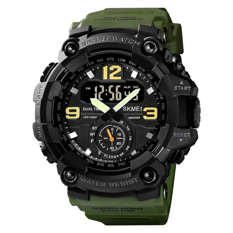 SKMEI 1637 Montre Homme de Sport à Affichage Numérique, Antichoc, en Plastique, Grand Cadran, Noir, Vert Armée, Camouflage Bleu, Camouflage Vert Armée, Gris Noir