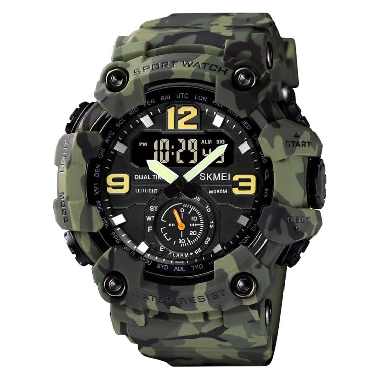 SKMEI 1637 Montre Homme de Sport à Affichage Numérique, Antichoc, en Plastique, Grand Cadran, Noir, Vert Armée, Camouflage Bleu, Camouflage Vert Armée, Gris Noir
