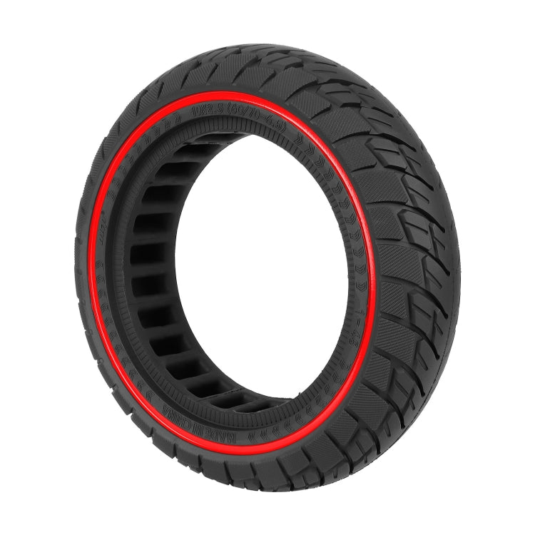 Für Ninebot Max G30 10 x 2,5 Zoll (60/70-6.5) Vollgummi-Rollerreifen, 10 x 2,5 Zoll Rote Linie, 10 x 2,5 Zoll Schwarz