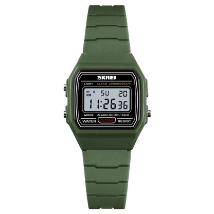 SKMEI 1460 Montre de Sport Fine, Lumineuse, Multifonctionnelle et Étanche pour Enfants