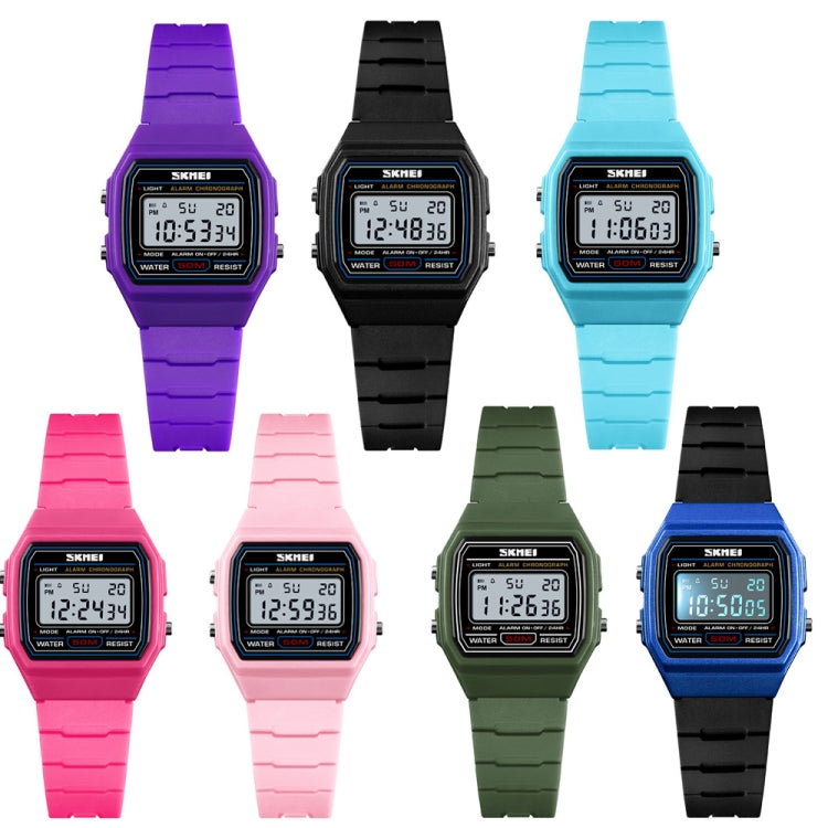 SKMEI 1460 Montre de Sport Fine, Lumineuse, Multifonctionnelle et Étanche pour Enfants