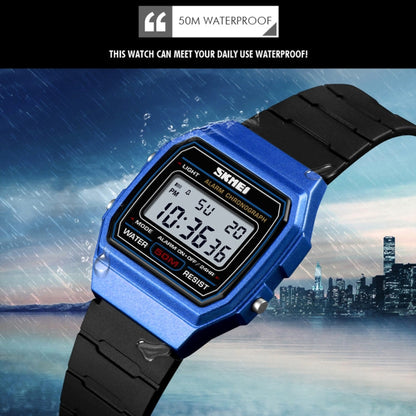 SKMEI 1460 Montre de Sport Fine, Lumineuse, Multifonctionnelle et Étanche pour Enfants