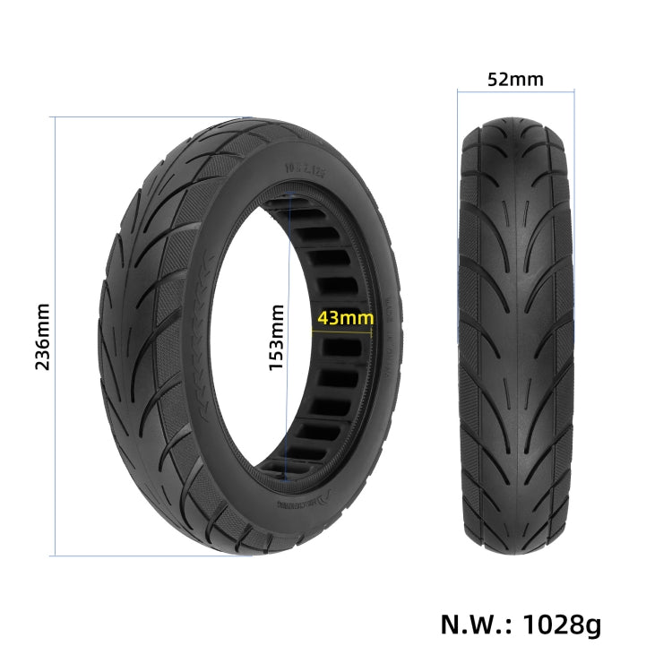 Pneu Plein 10x2.125 Pouces Pour Trottinette Électrique Ninebot Segway F20/F25/F30/F40, 10x2.125 Pouces