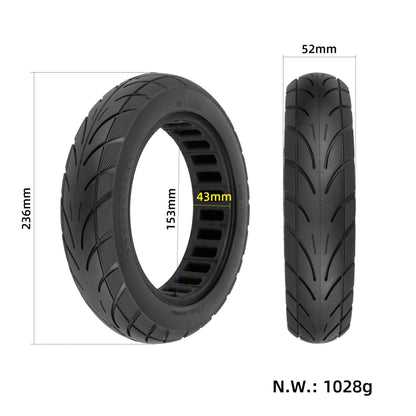 Pneu Plein 10x2.125 Pouces Pour Trottinette Électrique Ninebot Segway F20/F25/F30/F40, 10x2.125 Pouces