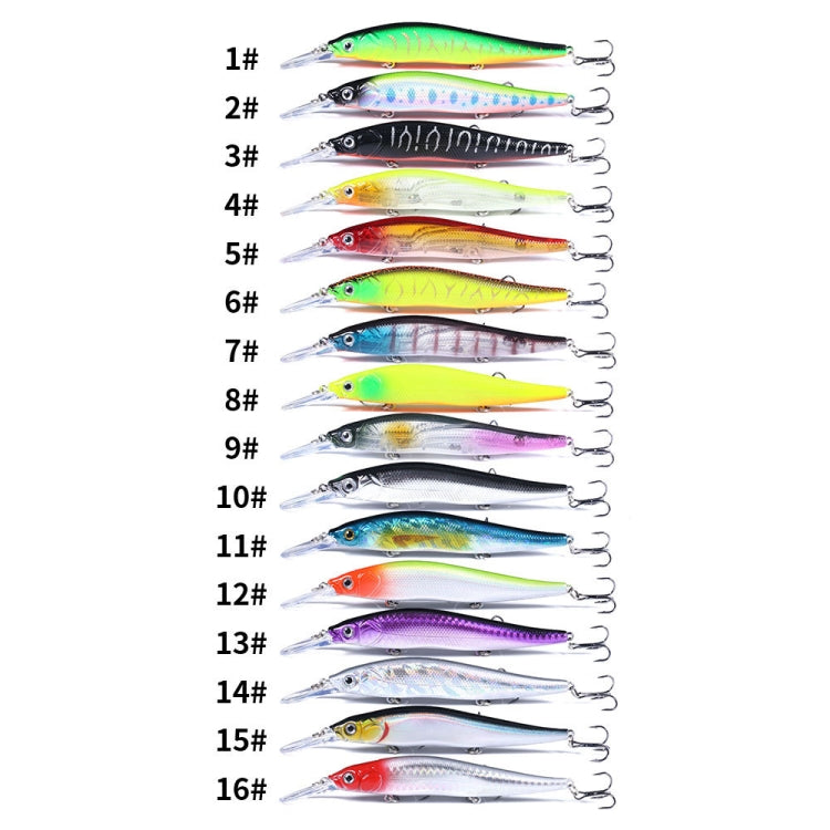 HENGJIA MI135 13,5 cm 15,6 g Leurre bionique flottant pour la pêche en mer, MI135 (13), MI135 (3), MI135 (14), MI135 (4), MI135 (15), MI135 (5), MI135 (16), MI135 (6), MI135 (7), MI135 (8), MI135 (9), MI135 (10), MI135 (11), MI135 (1), MI135 (12)...