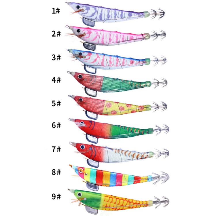 HENGJIA SJ033 Luminous Steel Wire Banana Shrimp Fake Bait, SJ033 (Blue Back Pink Pattern), SJ033 (Yellow Body Red Dot), SJ033 (Red Head Green Tail), SJ033 (Red Head White Tail), SJ033 (Red Head Light Green Tail), SJ033 (Colorful Stripe)                ...