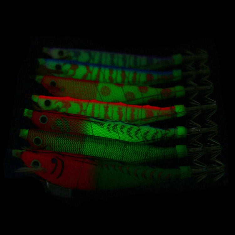 HENGJIA SJ033 Luminous Steel Wire Banana Shrimp Fake Bait, SJ033 (Blue Back Pink Pattern), SJ033 (Yellow Body Red Dot), SJ033 (Red Head Green Tail), SJ033 (Red Head White Tail), SJ033 (Red Head Light Green Tail), SJ033 (Colorful Stripe)                ...