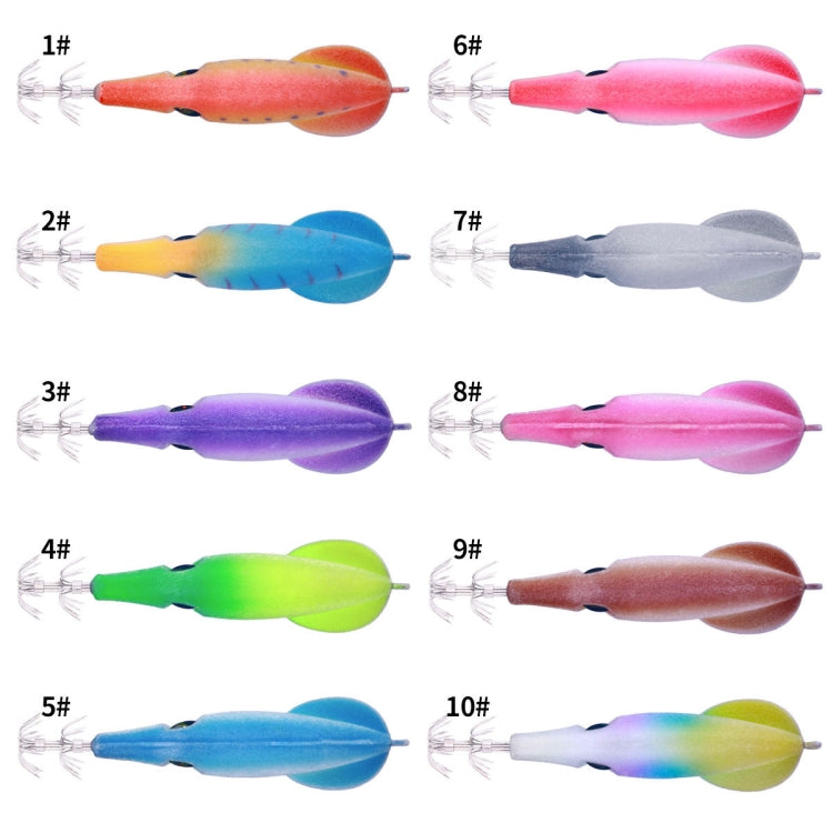 HENGJIA SJ042 Squid Steel Filament Shrimp Bionic Bait Sea Fishing Lures, SJ042 (Colorful), SJ042 (Orange Red), SJ042 (Blue Yellow), SJ042 (White Purple), SJ042 (Yellow Green), SJ042 (Sky Blue), SJ042 (Light Red), SJ042 (Blue Gray), SJ042 (Red Purple)  ...