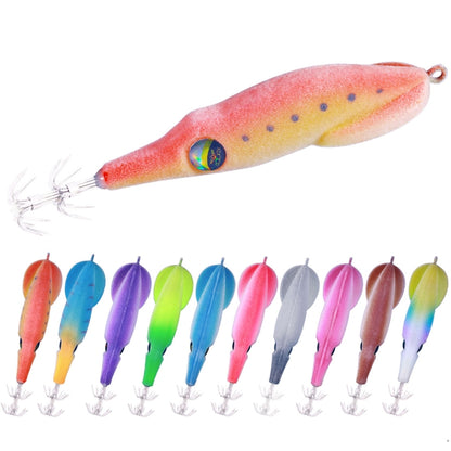 HENGJIA SJ042 Squid Steel Filament Shrimp Bionic Bait Sea Fishing Lures, SJ042 (Colorful), SJ042 (Orange Red), SJ042 (Blue Yellow), SJ042 (White Purple), SJ042 (Yellow Green), SJ042 (Sky Blue), SJ042 (Light Red), SJ042 (Blue Gray), SJ042 (Red Purple)  ...