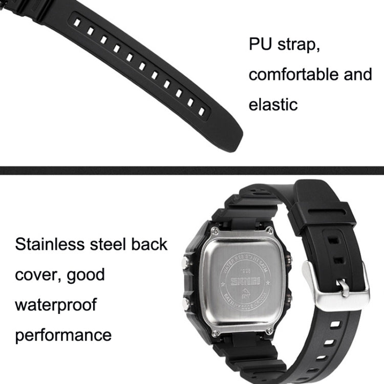SKMEI 1998 Transparent Shell Ice Sensor Outdoor Sports Waterproof Multi-function Watch, 1998 Blue, 1998 White, 1998 Purple, 1998 Black