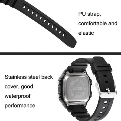 SKMEI 1998 Transparent Shell Ice Sensor Outdoor Sports Waterproof Multi-function Watch, 1998 Blue, 1998 White, 1998 Purple, 1998 Black