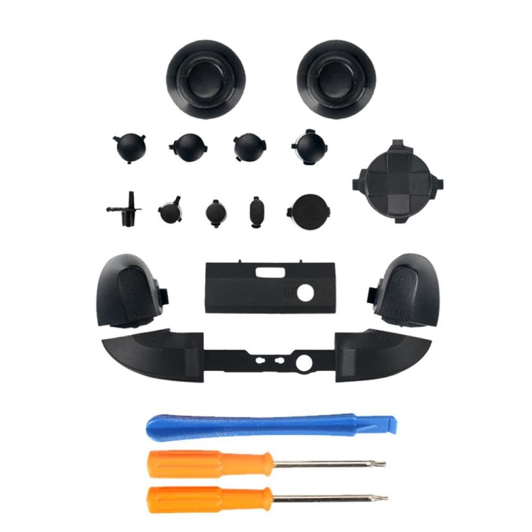 For Xbox Series X Controller Thumbstick LB RB Bumpers Trigger Buttons With Screwdriver Accessories, Black, White, Blue, Light Blue, Red, Rose Red, Orange, Purple, Green, Yellow, Transparent