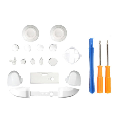For Xbox Series X Controller Thumbstick LB RB Bumpers Trigger Buttons With Screwdriver Accessories, Black, White, Blue, Light Blue, Red, Rose Red, Orange, Purple, Green, Yellow, Transparent