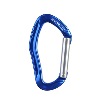 XINDA  22KN Rock Climbing  Straight Quickdraw Spring-loaded Gate Buckle Aluminum Carabiner, XD-8126 (Red), XD-8126 (Orange), XD-8126 (Silver), XD-8126 (Blue), XD-8126 (Black)