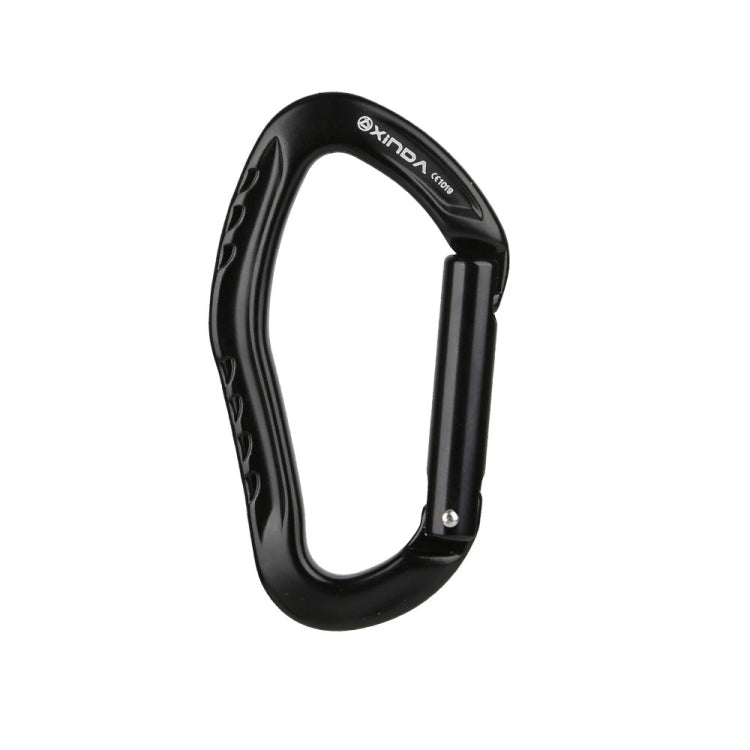 XINDA  22KN Rock Climbing  Straight Quickdraw Spring-loaded Gate Buckle Aluminum Carabiner, XD-8126 (Red), XD-8126 (Orange), XD-8126 (Silver), XD-8126 (Blue), XD-8126 (Black)