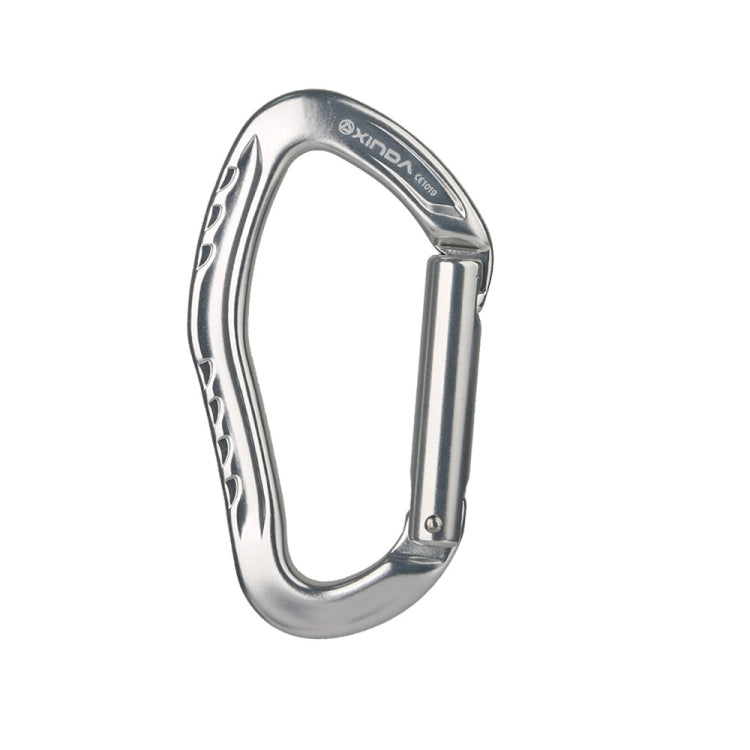 XINDA  22KN Rock Climbing  Straight Quickdraw Spring-loaded Gate Buckle Aluminum Carabiner, XD-8126 (Red), XD-8126 (Orange), XD-8126 (Silver), XD-8126 (Blue), XD-8126 (Black)