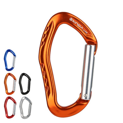 XINDA  22KN Rock Climbing  Straight Quickdraw Spring-loaded Gate Buckle Aluminum Carabiner, XD-8126 (Red), XD-8126 (Orange), XD-8126 (Silver), XD-8126 (Blue), XD-8126 (Black)