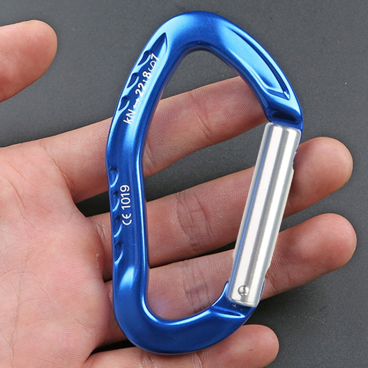 XINDA  22KN Rock Climbing  Straight Quickdraw Spring-loaded Gate Buckle Aluminum Carabiner, XD-8126 (Red), XD-8126 (Orange), XD-8126 (Silver), XD-8126 (Blue), XD-8126 (Black)