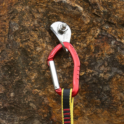 XINDA  22KN Rock Climbing  Straight Quickdraw Spring-loaded Gate Buckle Aluminum Carabiner, XD-8126 (Red), XD-8126 (Orange), XD-8126 (Silver), XD-8126 (Blue), XD-8126 (Black)