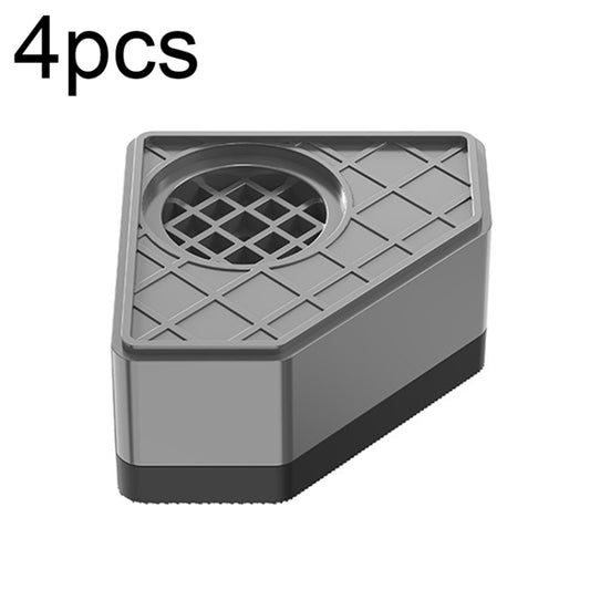 BS-XYJJD Tapis de sol antidérapant et absorbant les chocs pour lave-linge et réfrigérateur, 4 pièces simple couche, 4 pièces double couche, 4 pièces triple couche
