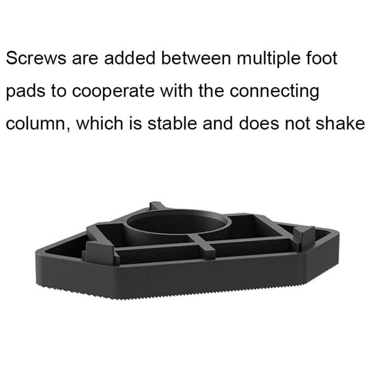 BS-XYJJD Household Washing Machine Refrigerator Non-slip Shock-absorbing Floor Mat, 4pcs Single-layer, 4pcs Double-layer, 4pcs Three-layer