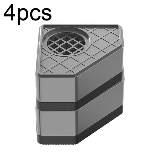 BS-XYJJD Household Washing Machine Refrigerator Non-slip Shock-absorbing Floor Mat, 4pcs Single-layer, 4pcs Double-layer, 4pcs Three-layer
