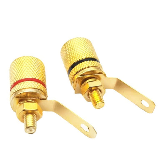 Lot de 10 bornes bananes plaquées or 4 mm pour haut-parleurs, 10 en 1