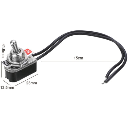 10pcs Mini Toggle Two-position Rocker Switch With Wire, KNS-1