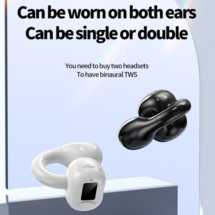M10 IPX5 Waterproof Ear Clip Bluetooth Earphones, Style:, M10 Single Black, M10 Single White, M10 Single Pink, M10 Single Skin Color, M10 Single Green, M10 Doble White, M10 Doble Pink, M10 Doble Green, M10 Doble Skin Color, M10 Doble Black