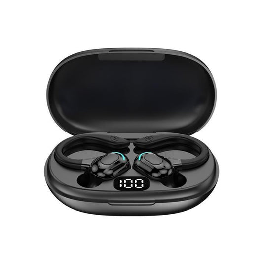 F8 Hanging Ear Stereo Wireless Bluetooth Earphones With Charging Bin, With Charging Bin(Black Double Ear), With Charging Bin(Red Double Ear), With Charging Bin(Green Double Ear), With Charging Bin(Blue Double Ear)