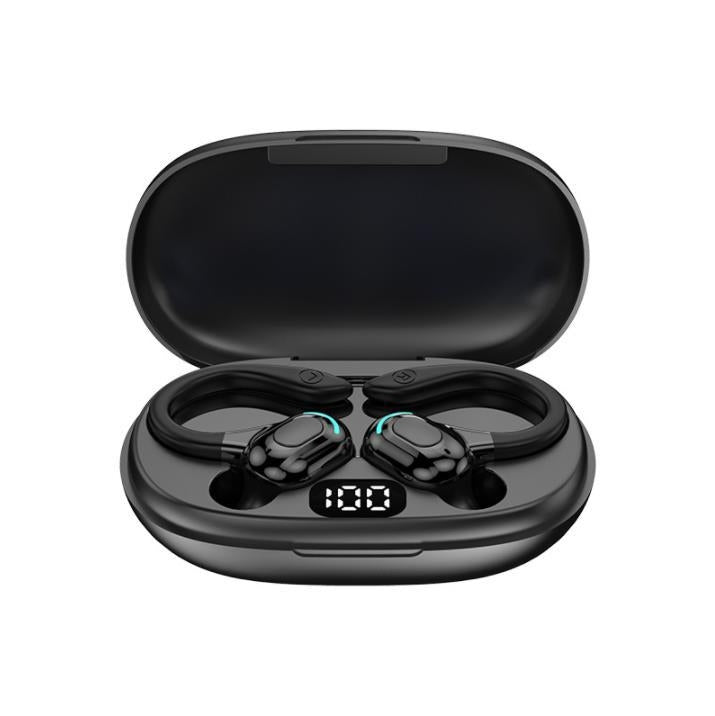 F8 Hanging Ear Stereo Wireless Bluetooth Earphones With Charging Bin, With Charging Bin(Red Double Ear), With Charging Bin(Green Double Ear), With Charging Bin(Blue Double Ear), With Charging Bin(Black Double Ear)
