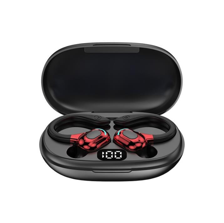 F8 Hanging Ear Stereo Wireless Bluetooth Earphones With Charging Bin, With Charging Bin(Red Double Ear), With Charging Bin(Green Double Ear), With Charging Bin(Blue Double Ear), With Charging Bin(Black Double Ear)