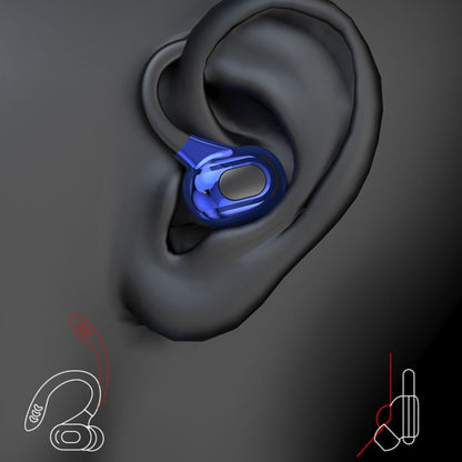 F8 Hanging Ear Stereo Wireless Bluetooth Earphones With Charging Bin, With Charging Bin(Green Double Ear), With Charging Bin(Blue Double Ear), With Charging Bin(Black Double Ear), With Charging Bin(Red Double Ear)