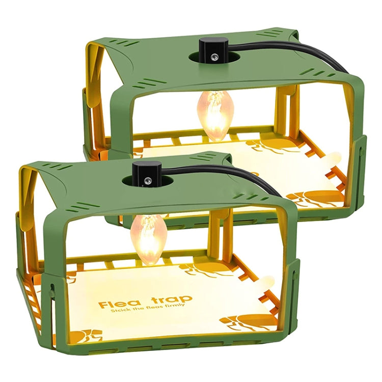 SK121 Square Fly Trap Flea Trap Pet Household Flea Light Catcher, 1pcs, 2pcs