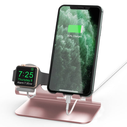 Base de chargement en alliage d'aluminium AhaStyle ST04, pour smartphones de 4 à 8 pouces et Apple Watch, ST04 (noir), ST04 (or rose), ST04 (argent)