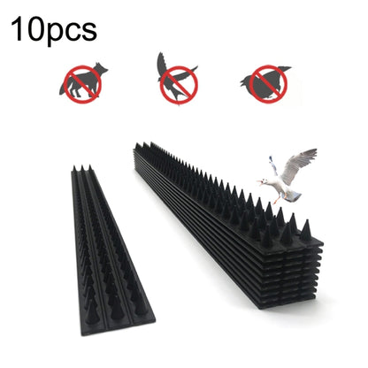 10pcs SK419 Équipement Électrique Ligne Anti-oiseaux Épine Toit Avant-toit Allée Clôture Anti-oiseaux Anti-vol Épine Électrique Anti-oiseaux, 10pcs Noir