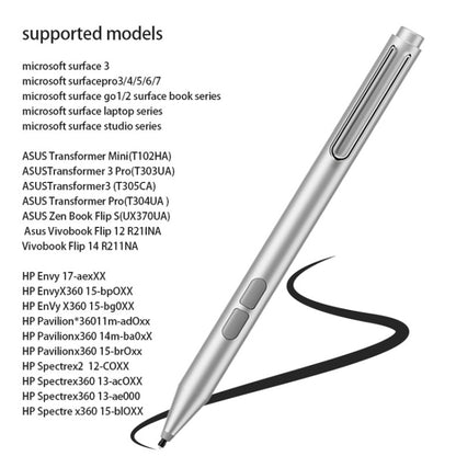F94S For Microsoft Surface Series Stylus Pen 1024 Pressure Level Electronic Pen, 1024 Pressure Level (Black), 1024 Pressure Level (Silver)
