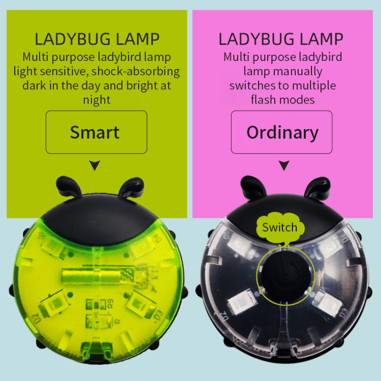 Lumière de Roue Coccinelle pour Vélo sans Pédales Enfant, Lumière de Moyeu de Vélo, Rouge Intelligent, Vert Intelligent, Bleu Intelligent, Rouge Manuel, Vert Manuel, Bleu Manuel, Transparent Manuel