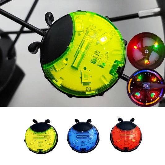 Lumière de Roue Coccinelle pour Vélo sans Pédales Enfant, Lumière de Moyeu de Vélo, Rouge Intelligent, Vert Intelligent, Bleu Intelligent, Rouge Manuel, Vert Manuel, Bleu Manuel, Transparent Manuel